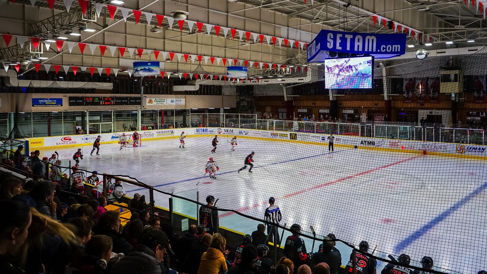 Pista de patinaje y partidos de hockey : Chamonix Mont Blanc